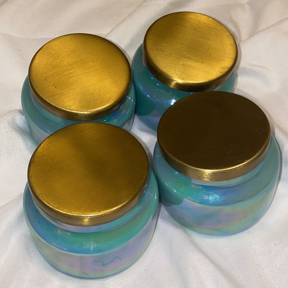 ✨CAPRIBLUEMINICOASTALSEASTONE GLASSJARCANDLE✨ - Picture 3 of 3